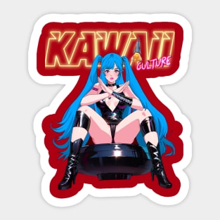 KAWAII CULTURE Kawaii X -Sae- 紗絵 (bird’s tweet) She's Xplosive, Xhilarating, and so Xplicitly X Rated. Sticker